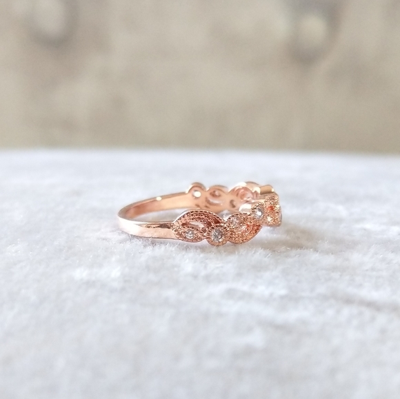 💎NEW💎 ROSE GOLD PLATED CZ RING - Picture 9 of 9